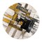 World Rug Gallery Contemporary Modern Abstract Area Rug 6' 6'' Round Gold 950GOLD6RND - alternate 2